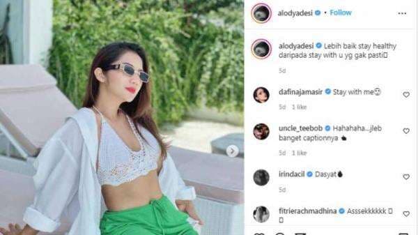 Alodya Desi Joget Energik Pamer Body Goals, Netizen: Awas Salah Urat