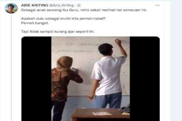 Depan Ibu Guru, Siswa SMA Menggambar Tak Senonoh di Papan Tulis