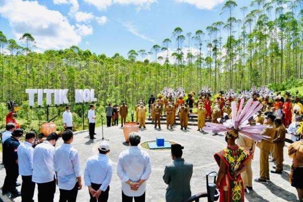 Penampakan Titik Nol Pembangunan Ibu Kota Nusantara Yang Dihadiri Presiden Jokowi