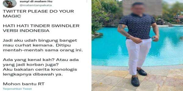 Sosok Tinder Swindler Versi Indonesia yang Viral di Twitter, Tipu Korban hingga Puluhan Juta