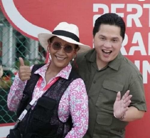 Viral, Video Erick Thohir Larang Susi Pudjiastuti Merokok di Kawasan Sirkuit Mandalika