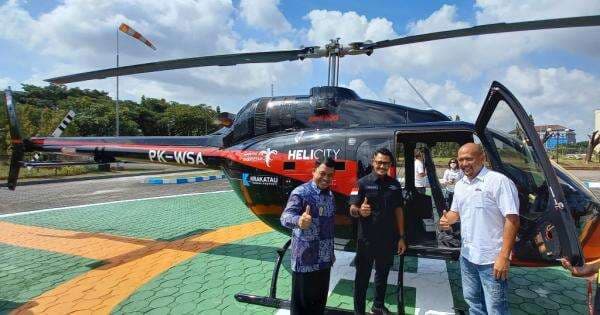 PT Krakatau Sarana Properti Buka Layanan Transportasi Udara di Cilegon, Ini Tarif dan Cara Pesannya