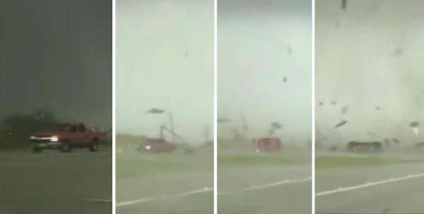 Viral Mobil Pikap Berguling-guling Disapu Angin Tornado, Ajaib Pengendara Selamat