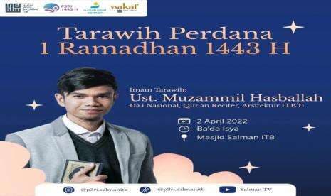 Ini Imam Tarawih Perdana di Masjid Salman