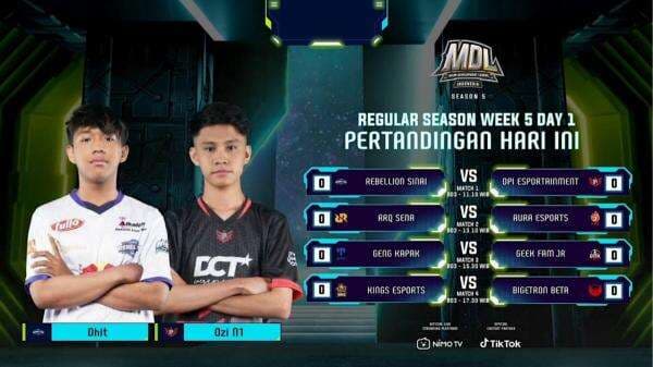 MDL ID S5 W5D1: Aura Esports Bayar Kekalahan Tim Seniornya