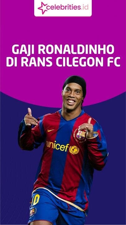 Infografis Gaji Ronaldinho di RANS Cilegon FC