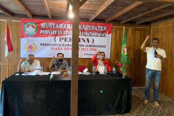 Nursito Terpilih Kembali Secara Aklamasi sebagai Ketua Pertina Sukoharjo