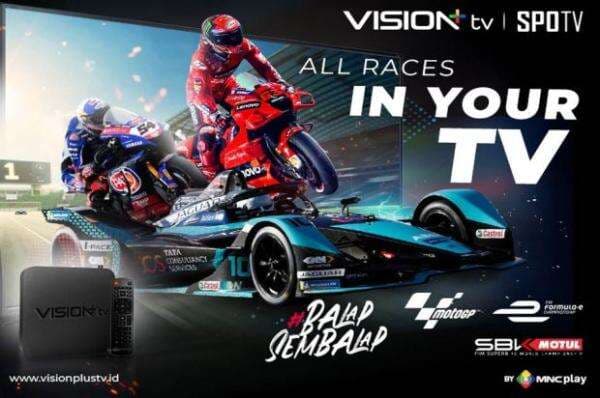 Nonton Balapan Bergengsi Lebih Puas di Vision TV, Ada MotoGP hingga Formula E