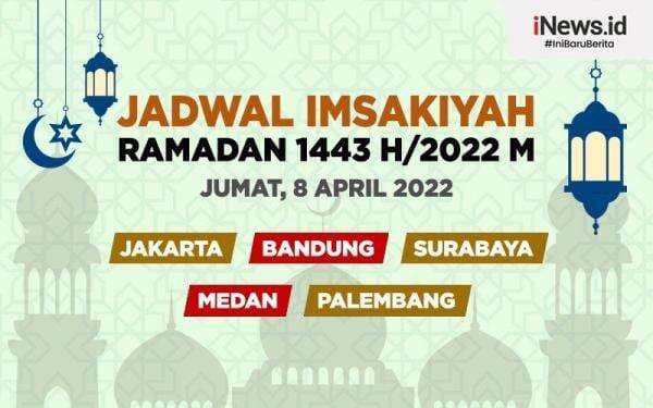 Jadwal Imsak Surabaya, Buka Puasa, Waktu Shalat 8 April 2022, Lengkap Bacaan Niat