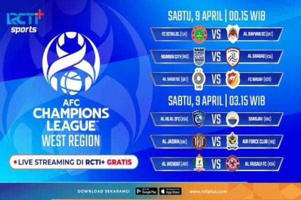 Live Streaming RCTI Liga Champions AFC