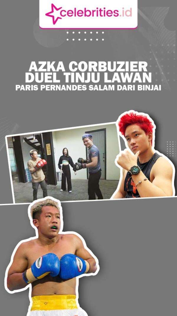 Infografis Azka Corbuzier Duel Tinju Lawan Paris Pernandes Salam dari Binjai, Kena Pukulan 50 Kali