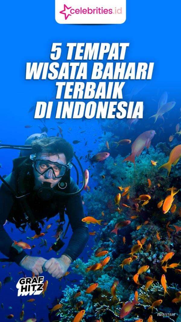 Infografis 5 Tempat Wisata Bahari Terbaik di Indonesia, Cocok untuk Liburan Lebaran
