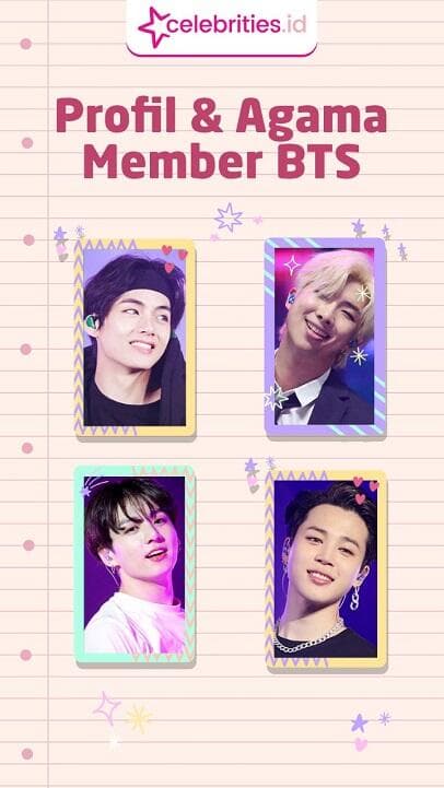 Infografis Profil dan Agama Member BTS