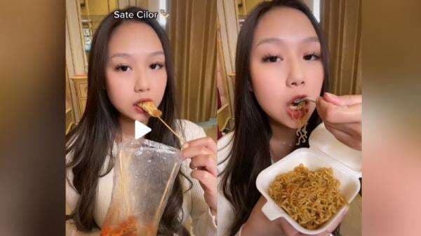 Sisca Kohl Mukbang Jajanan Kaki Lima, Mie Instan Murah Bikin Susah Berhenti Ngunyah!