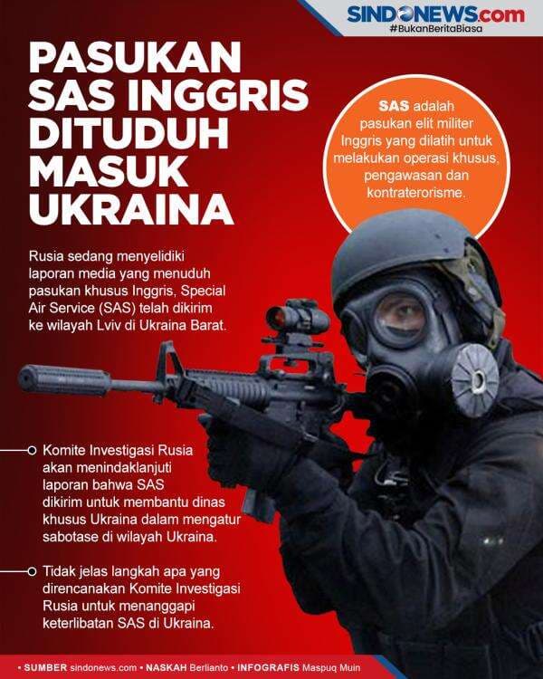 Pasukan Khusus Inggris SAS Dituduh Beroperasi di Ukraina