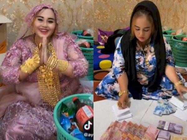 Sosok Ayu Rosmala, Wanita Berkalung Emas yang Suka Berbagi Rezeki ke Kaum Miskin dan Janda