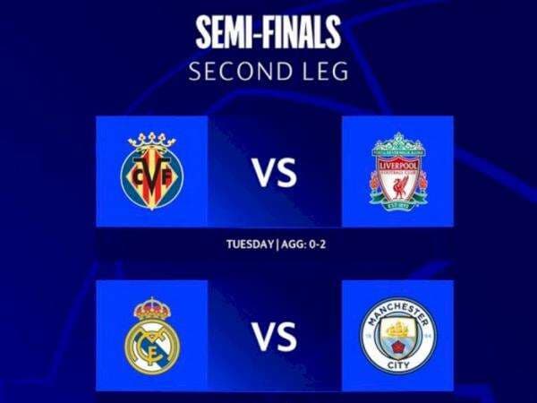 Jadwal Leg 2 Semifinal Liga Champions: Villarreal vs Liverpool dan Real Madrid vs Man City
