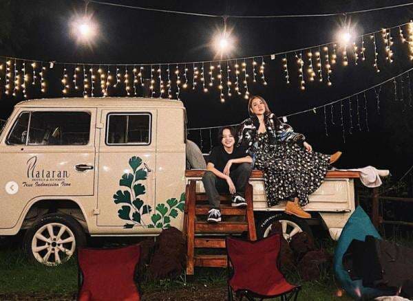 Potret Kompak Bunga Citra Lestari dan Noah Sinclair di Hari Lebaran 2022