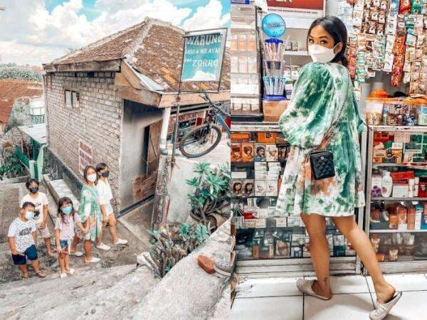 Mudik ke Cimahi, Gaya Gisel Curi Perhatian, Tetap Stylish saat Jajan ke Warung Depan Gang