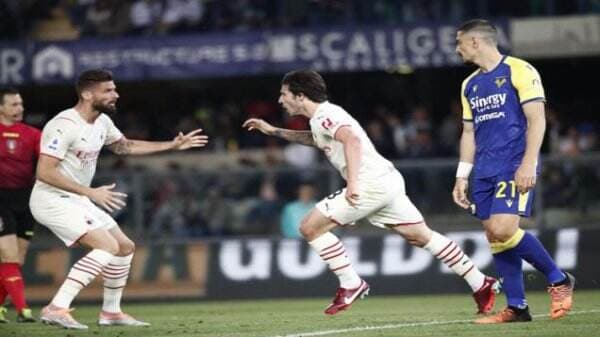 Hasil Liga Italia Hellas Verona vs AC Milan: Rossoneri Pesta Gol, Scudetto Makin Dekat