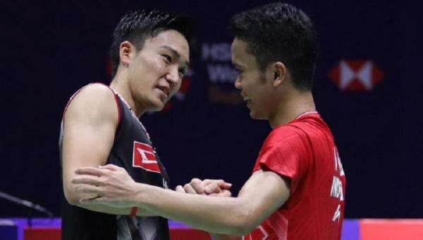 Penantian 2,5 Tahun Laga Anthony Ginting Vs Kento Momota, Warganet: <i>Momogi is Back!</i> Penantian 2,5 Tahun Laga Anthony Ginting Vs Kento Momota, Warganet: <i>Momogi is Back!</i>