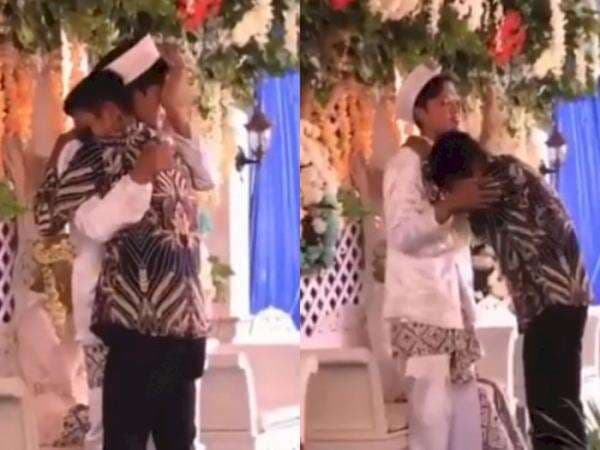 Viral Pria Menangis di Pelaminan Peluk Mempelai Pria, Sedih Ditinggal Nikah Sahabat