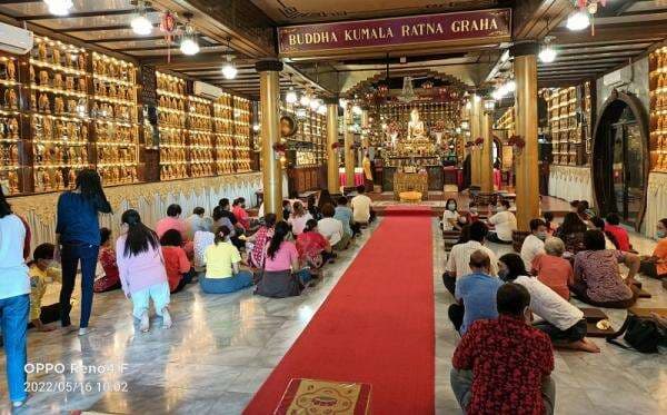 Begini Suasana Perayaan Waisak di Vihara Lalitavistara Cilincing