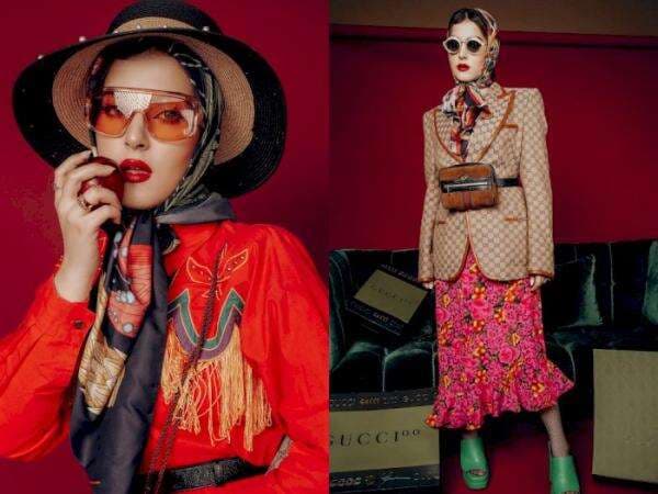 Intip Gaya Fashion Tasya Farasya Ikut Tren Gucci Model Challenge: Gak Ada Lawan Udah