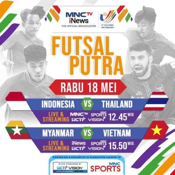 Jadwal Siaran Langsung Futsal SEA Games 2021 Hari Ini: Timnas Futsal Indonesia vs Timnas Futsal Thailand, Duel Perebutan Medali Emas!