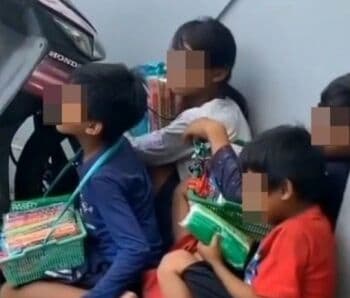 Viral 4 Bocah Penjual Tisu <i>Ngumpet</i> Ketakutan saat Ada Razia Satpol PP