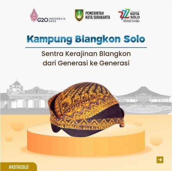 Ini Lho Kampung Perajin Blangkon di Kota Solo Sejak 1970