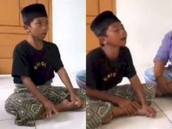 Merinding, Jeritan Bocah saat Mengaji Bikin Netizen Jadi Iri, Bukan Sembarang Bocil!