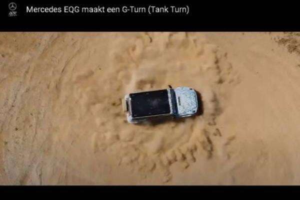 Mercedes Pamer Kemampuan Mobil Listrik EGQ Berputar 360 Derajat