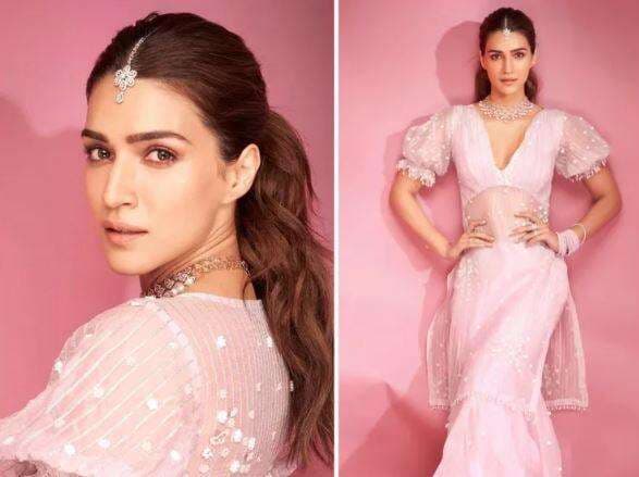 Kriti Sanon Tampil Anggun dalam Busana Tradisional India