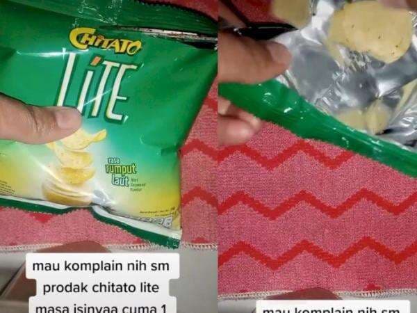 Beli Chitato Lite, Wanita Ini Kaget Isinya Cuma 1 Doang, Begini Respon Perusahaan!