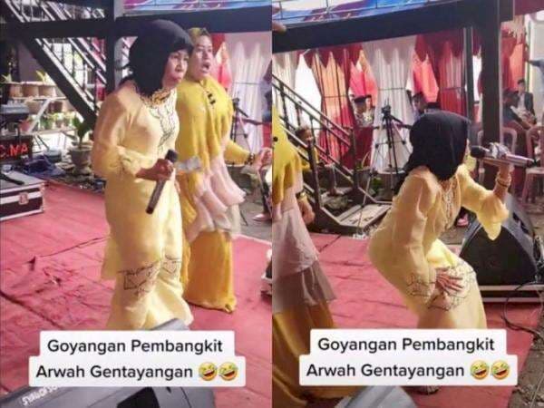 Wkwk! Aksi Emak-Emak Nyanyi di Hajatan, Goyangannya Disebut Pembangkit Arwah Gentayangan
