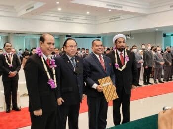 Profesor Paiman Resmi Dilantik Jadi Rektor Universitas Moestopo, Para Pejabat Turut Hadir