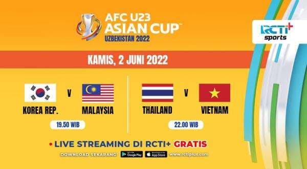 Link Live Streaming Piala Asia U-23 2022 Hari Ini di RCTI+: Musuh Bebuyutan Indonesia Beraksi