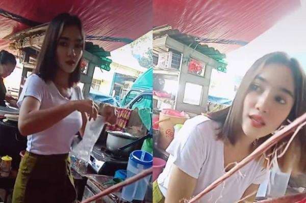 Viral! Penjaga Warung Cantik Mirip Wika Salim, Bikin Pelanggan Betah Nongkrong