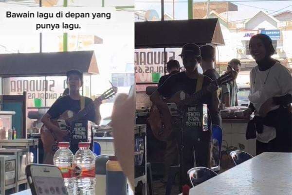 Bawakan Lagu ‘Pelan-pelan Saja’, Pria Ini Tak Sadar Ngamen di Depan Personel Kotak