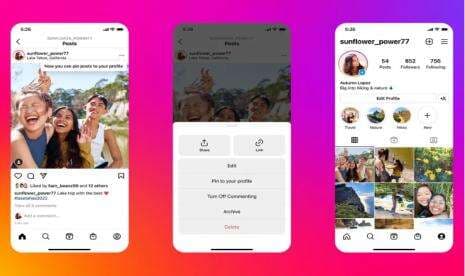 Sekarang Pengguna Bisa Sematkan Postingan di Profil Instagram
