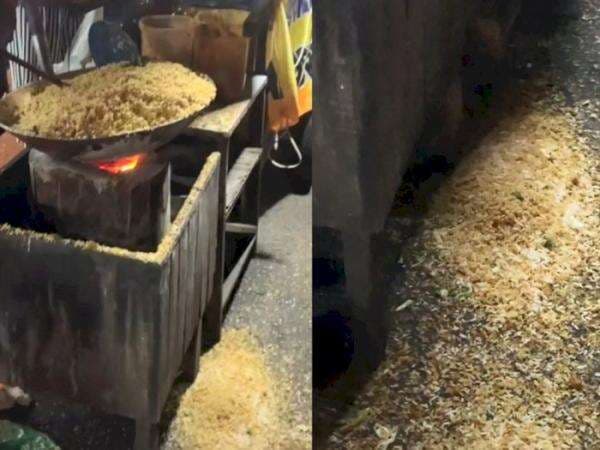 Viral, Nasi Goreng 'Sampah,' Pedagang Dituding Sengaja Buang Masakan untuk Jin Penglaris