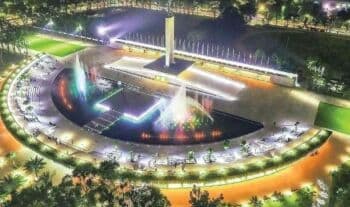 Hore! Air Mancur Taman Lapangan Banteng Jakpus Kembali `Menari`