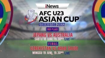 Jadwal Perebutan Tempat Ketiga Piala Asia U-23 2022 Jepang vs Australia Live di iNews