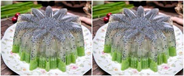 Cara membuat puding lidah buaya selasih, mudah dibuat dan menyehatkan