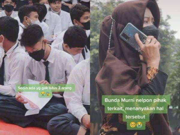 3 Siswa SMA ini Menangis karena Dinyatakan Tidak Lulus, Guru Sampai Telepon Pihak Terkait!