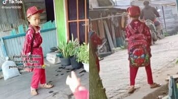 Viral di TikTok Siswa SD Sekolah Pakai Sandal Jepit, Warganet hingga Tiara Andini Ulurkan Bantuan