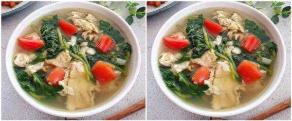 Resep sup selada air telur, nikmat dan gampang dibuat