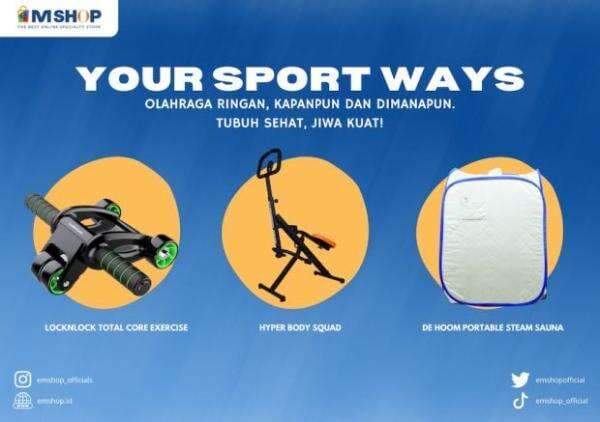 Daftar Rekomendasi Alat Olahraga yang Bisa Dilakukan di Rumah