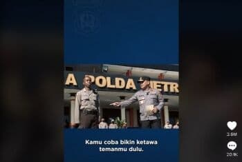 Viral! Kapolda Metro Ngakak Lihat Siswa SPN Lido Parodikan Komandan Peleton